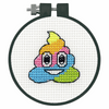 Counted Cross Stitch Kit with Hoop: Unicorn Poop By Dimensions