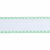 Aida Band: 16 Count: 1m x 50mm: White/Mint Green Edging