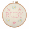 Embroidery Hoop Kit: Baby Name Plate Kit By Anchor