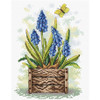 Sapphire Flowers Cross Stitch Kit by MP Studia