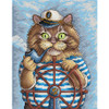 Kitten Boat Cross Stitch Kit by MP Studia