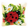 Latch Hook Kit: Cushion: Ladybird By Vercaco