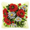 Latch Hook Kit: Cushion: Poppies By Vervaco