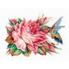 Hummingbird and Rose Cross Stitch Kit by Andriana