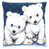 Cross Stitch Kit: Cushion: Polar Bears By Vervaco