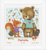 Counted Cross Stitch Kit: Bear and Squirrel by Vervaco