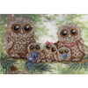 Owl Family Counted Cross Stitch Kit by MP Studia