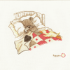 Counted Cross Stitch Kit: Popcorn Cuddle Up By Vervaco