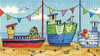 Boats Cross Stitch By Heritage