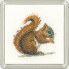 Red Squirrel Coaster Kit  By Heritage Crafts