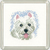 Westie Puppy Coaster Kit  By Heritage Crafts