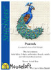 Peacock Cross Stitch Kit by Mouseloft