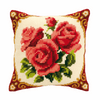 Cross Stitch Kit: Cushion: Red Roses By Vervaco