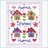 Floral Home Cross Stitch Kit by Stitching Shed