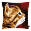 Cross Stitch Kit: Cushion: Looking Kitten by Vervaco