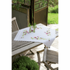 Embroidery Kit: Tablecloth: Birds & Pansies by Vervaco