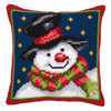 Cross Stitch Kit: Cushion: Snowman By Vervaco