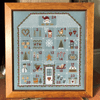 Advent House cross stitch By Historical Sampler Company