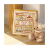 Animal Patchwork Birth cross stitch  By Historical Sampler Company