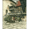 Castle Courtyard Counted Cross Stitch Kit by RTO