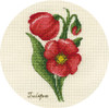 Small Bunch of Tulips Counted Cross Stitch Kit by Panna