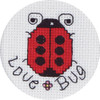 Love Bugs Mini Counted Cross Stitch Kit By Janlynn