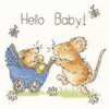 Hello Baby! Cross Stitch Kit by Bothy Threads