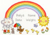 Rainbow Baby Cross Stitch Kit by Bothy Threads