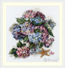 Hydrangea Counted Cross Stitch Kit by Merejka