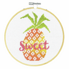 Sweet Pineapple Counted Cross Stitch Kit with Hoop by Dimensions