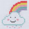 Counted Cross Stitch Kit: 1st Kit: Rainbow Cloud By Anchor