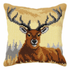Deer Cross Stitch Large Cushion Kit by Orchidea