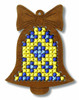 Plywood Ornament Bell Cross Stitch Kit by Orchidea