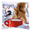 Squirrel and Tit Chunky Cross stitch kit by Vervaco