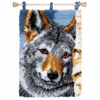 Wolf Latch hook rug kit by Vervaco