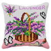 Lavender Cross Stitch Cushion Kit (Quickpoint Pillow Cover Kit)