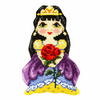 Princess With Rose Large Cushion Cross Stitch Kit By Orchidea