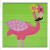 Flamingo Diamond Painting Kit with Frame By Vervaco