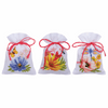 Colourful Flowers Pot-Pourri Bag Set of 3 Counted Cross Stitch Kit By Vervaco