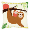 Sloth Cushion Cross Stitch Kit By Vervaco