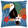 Toucan  Cushion Counted Cross Stitch Kit By Vervaco