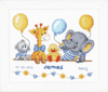 Baby Shower Birth Sampler Cross Stitch Kit By Vervaco