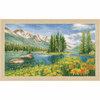 Mountain Landscape Counted Cross Stitch Kit By Vervaco