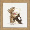 Popcorn Hugging Counted Cross Stitch Kit by Vervaco