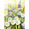 Daisies Greeting Card Cross Stich Kit by Orchidea