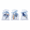 Blue Feathers Pot-Pourri Bag Counted Cross Stitch Kit Set of 3