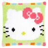 Hello Kitty in Pastel Cross Stitch Cushion Kit by Vervaco