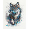 Snow, Splashes, Wolf Cross Stitch Kit By RTO