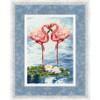 Flamingo Date Cross Stitch Kit By Golden Fleece