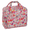 Floral Garden Pink Matt PVC Sewing Machine Bag By Hobby Gift